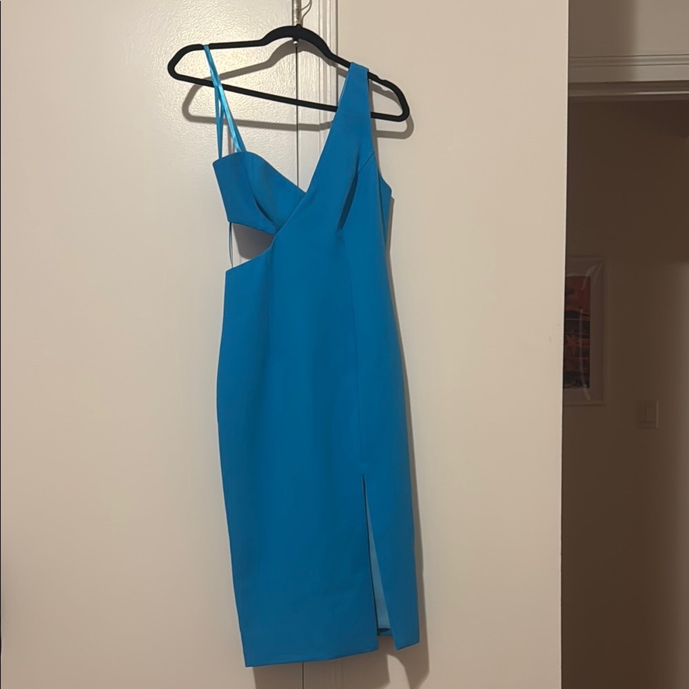 BCBG MaxAzria Blue Midi Dress